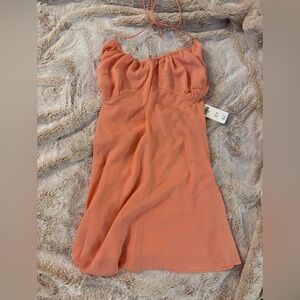Abercrombie & Fitch Peach Backless Dress